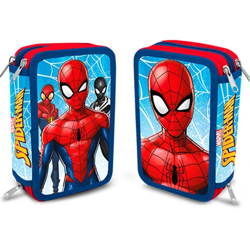 KIDS EUROSWAN Spiderman Estuche Triple- Escolar
