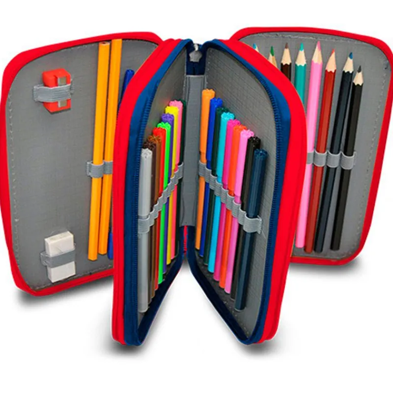 KIDS EUROSWAN Spiderman Estuche Triple- Escolar