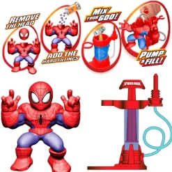 BANDAI Spiderman Goo Jit Zu Hero Creator- Figuras Y Figuras De Acción|Manualidades