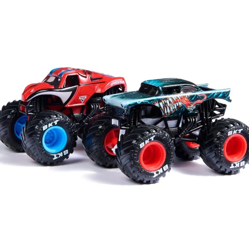 SPIN MASTER Vehículos, Trenes Y Parkings|Spiderman Monster Jam Pack Vehículos Spiderman y Venom