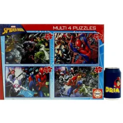 EDUCA Spiderman Multi 4 Puzzles- Puzzles Y Construcciones