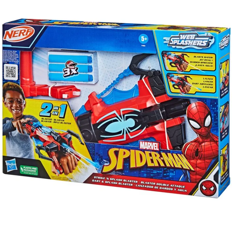 HASBRO Spiderman Nerf Blaster Lanzador- Juegos Y Juguetes De Imitación