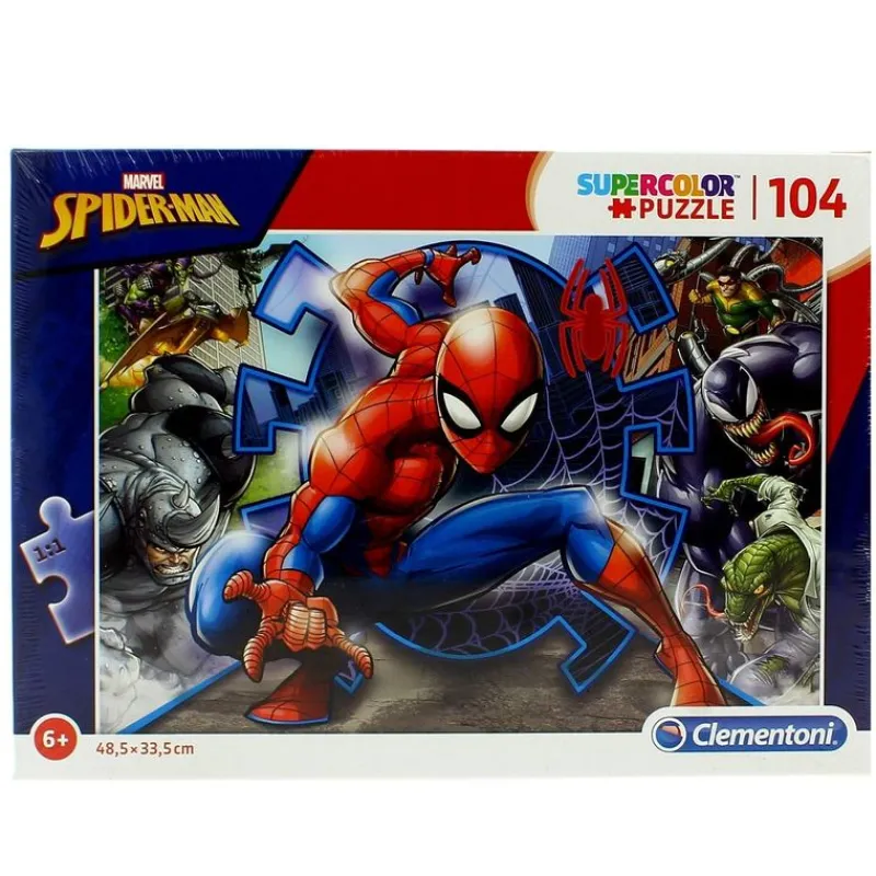 CLEMENTONI Spiderman Puzzle 104 Piezas- Puzzles Y Construcciones