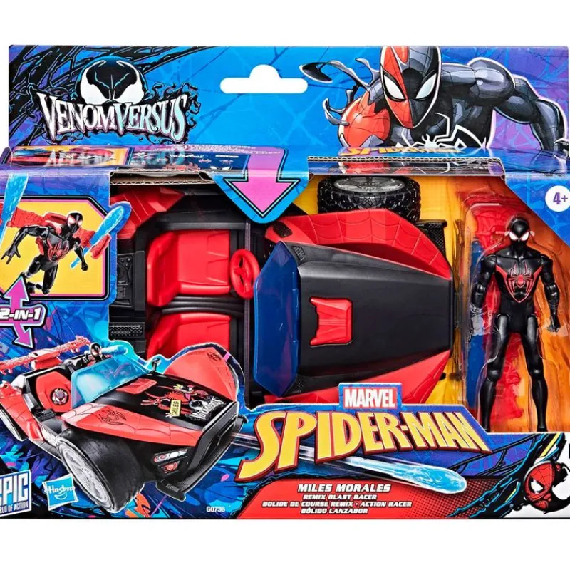 HASBRO Figuras Y Figuras De Acción|Spider-Man VenomVersus Bólido Lanzador Miles Morales