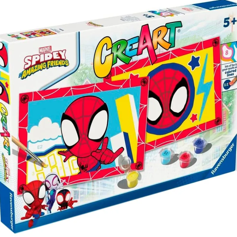 RAVENSBURGER Spidey CreArt Pintar x Números- Manualidades