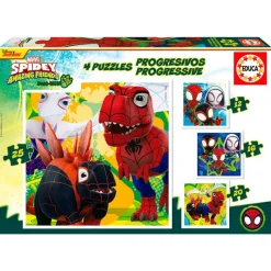 EDUCA Puzzles Y Construcciones|Spidey Pack Puzzles Progresivos