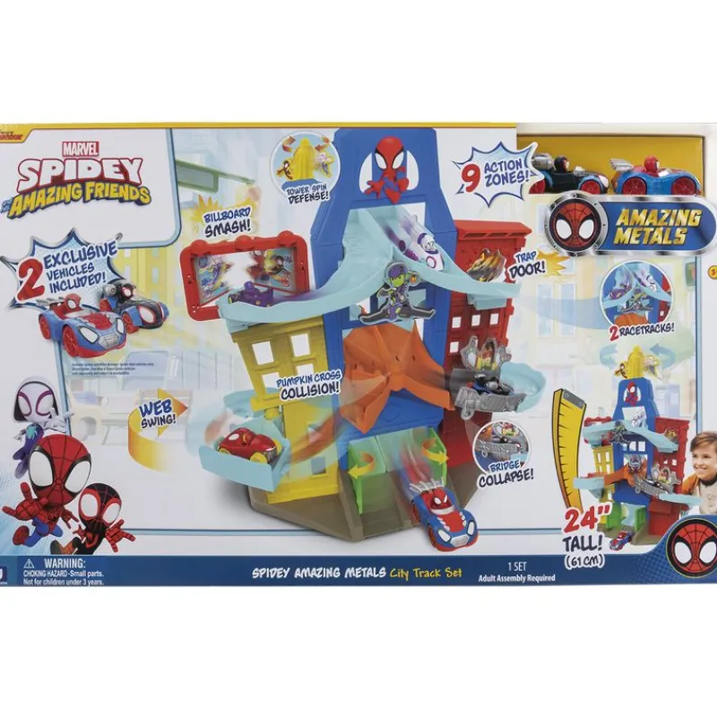 SELECCION DRIM Spidey y sus Amigos Circuito Ciudad Amazing Metals- Figuras Y Figuras De Acción