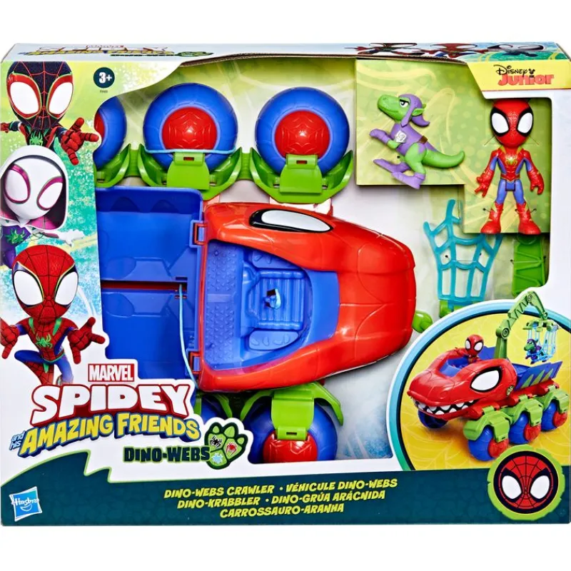 HASBRO Spidey y sus Amigos Dino Grúa Arácnida- Figuras Y Figuras De Acción