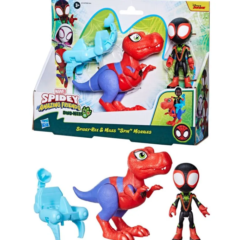 HASBRO Figuras Y Figuras De Acción|Spidey y sus Amigos Dino Webs Figura + Dino STD