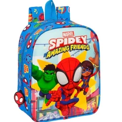 SAFTA Escolar|Spidey y sus Amigos Mochila Guadería Adaptable