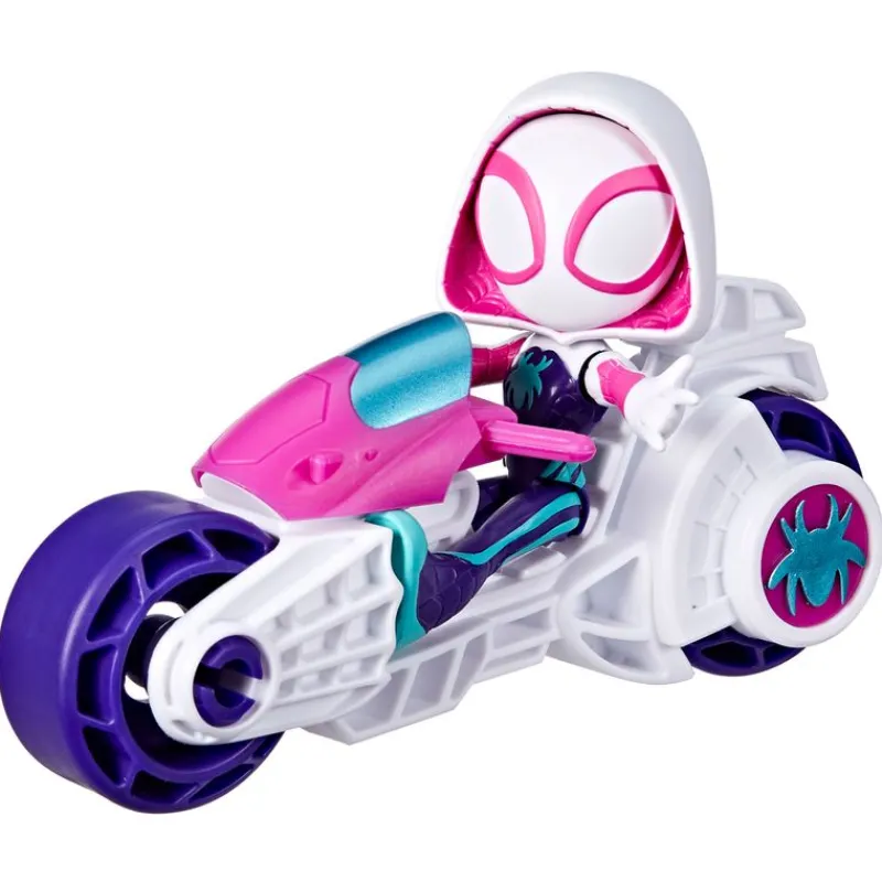 HASBRO Spidey y sus Amigos Motocicleta con Figura Surtida- Figuras Y Figuras De Acción