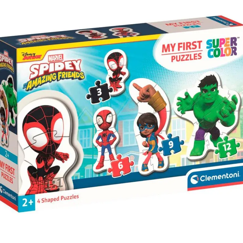 CLEMENTONI Spidey y sus Amigos Puzzle Evolutivo- Puzzles Y Construcciones