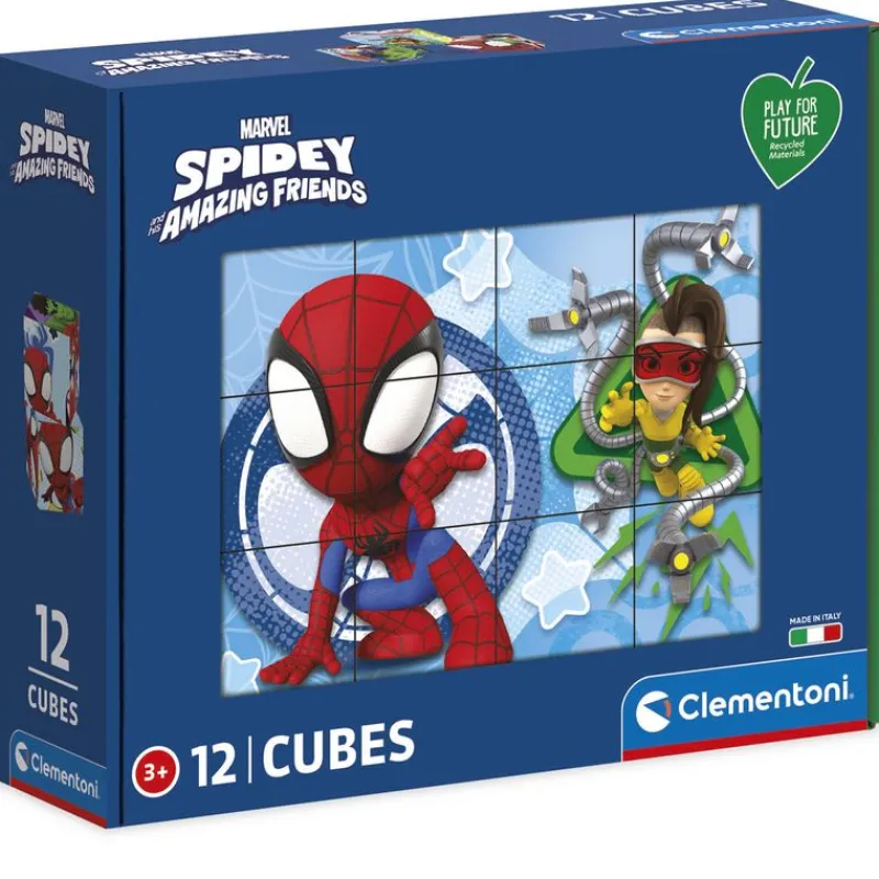 CLEMENTONI Puzzles Y Construcciones|Spidey y sus Amigos Rompecabezas 12 Piezas