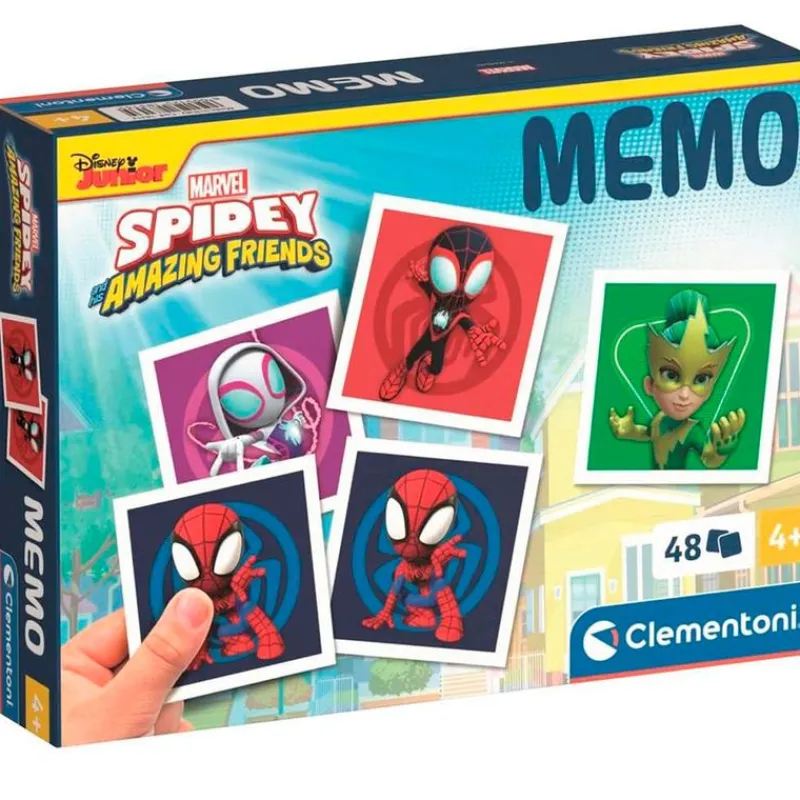 CLEMENTONI Spidey y sus Increíbles Amigos Memory Pocket- Juegos Y Juguetes Educativos