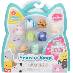 JAZWARES Squishmallows Squish a Longs Pack 8 Surtido- Manualidades