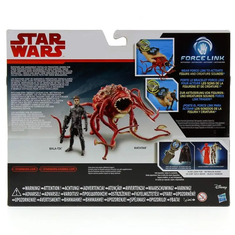 HASBRO Star Wars|Star Wars Episodio 8 Rathtar con Figura de Bala Tik