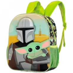 KARACTERMANIA Star Wars Mandalorian Mochila Escolar 3D- Star Wars|Escolar