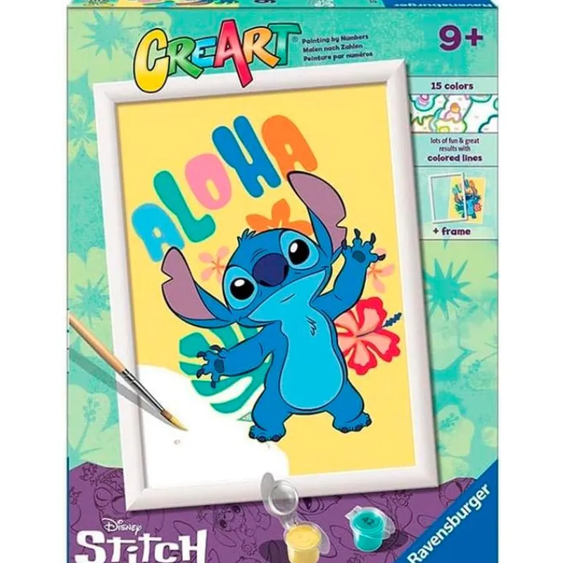 RAVENSBURGER Stitch CreArt Pintar x Números- Manualidades