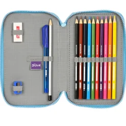 SAFTA Stitch Estuche Escolar Doble- Escolar