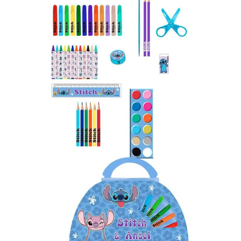 SELECCION DRIM Escolar|Stitch Maletín Papelería 50 Piezas