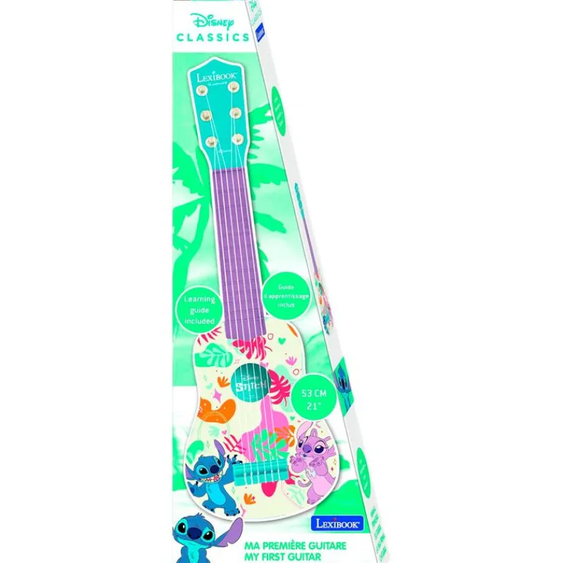 LEXIBOOK Stitch|Instrumentos Musicales|Stitch Mi Primera Guitarra