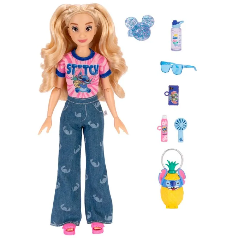 JAKKS PACIFIC Stitch Muñeca Disney ILY 4Ever Rubia- Muñecas