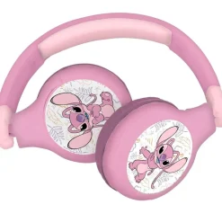 LEXIBOOK Stitch Ángel Auriculares Auriculares 2 en 1 Bluetooth y con Cable- Electrónicos