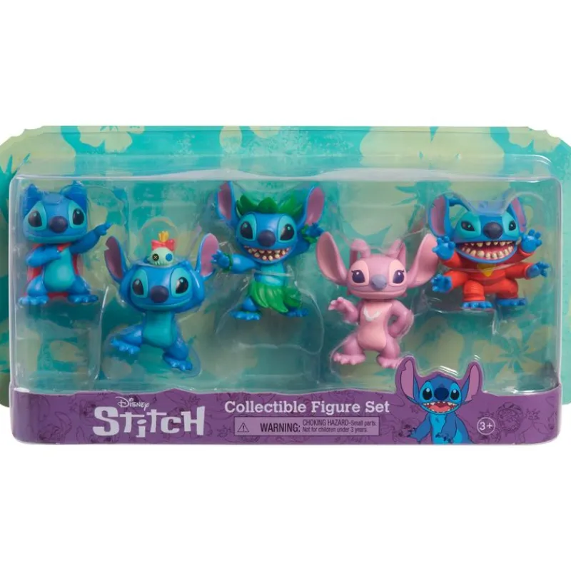 JUST PLAY Stitch|Figuras Y Figuras De Acción|Stitch Pack 5 Figuras