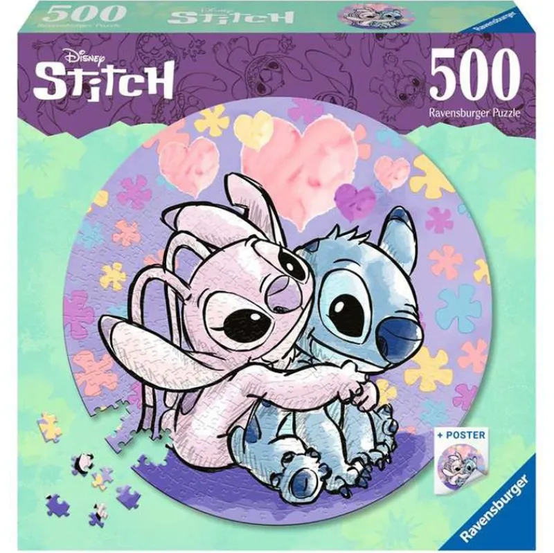 RAVENSBURGER Stitch|Puzzles De 100 A 500 Piezas|Stitch Puzzle 500 Piezas