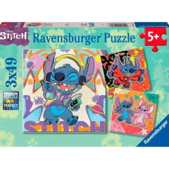 RAVENSBURGER Stitch Puzzle 3x49 Piezas- Puzzles Y Construcciones