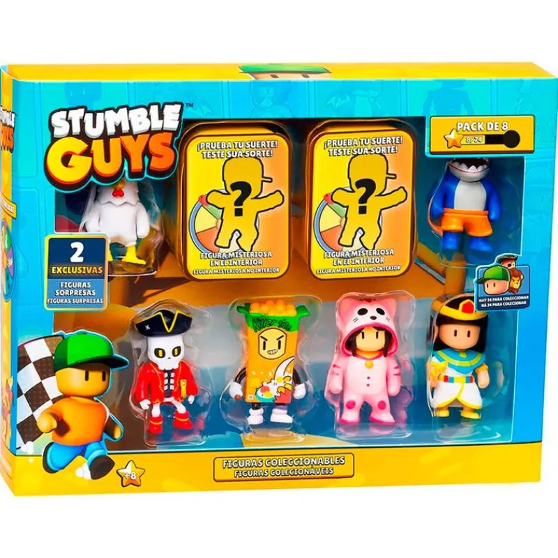 BIZAK Stumble Guys Pack 8 Figuras Surtidas- Figuras Y Figuras De Acción