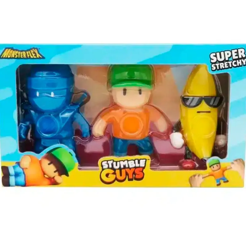 BIZAK Stumble Guys Pack Monster Flex 3 Figuras- Figuras Y Figuras De Acción