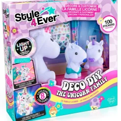CANAL TOYS Manualidades|Style 4 Ever Deco DIY Familia Unicornio