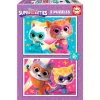 EDUCA Puzzles Y Construcciones|Super Kitties Puzzle 2x20 Piezas
