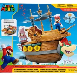 JAKKS PACIFIC Figuras Videojuegos|Figuras Y Figuras De Acción|Super Mario Aeronave Deluxe Bowser