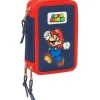 SAFTA Super Mario Estuche Triple- Escolar