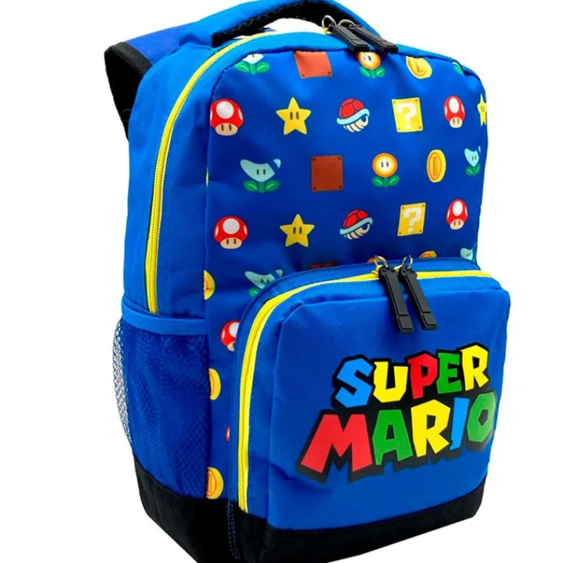 SELECCION DRIM Super Mario Mochila Escolar Azul- Escolar