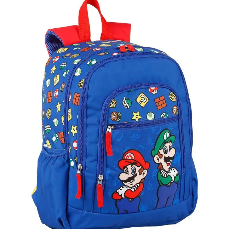 SELECCION DRIM Super Mario Mochila Escolar 40 cm Adaptable Carro- Escolar