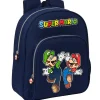 SAFTA Super Mario Mochila Infantil Adaptable Carro- Escolar
