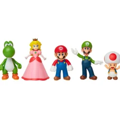 JAKKS PACIFIC Super Mario Pack 5 Figuras- Figuras Videojuegos|Figuras Y Figuras De Acción