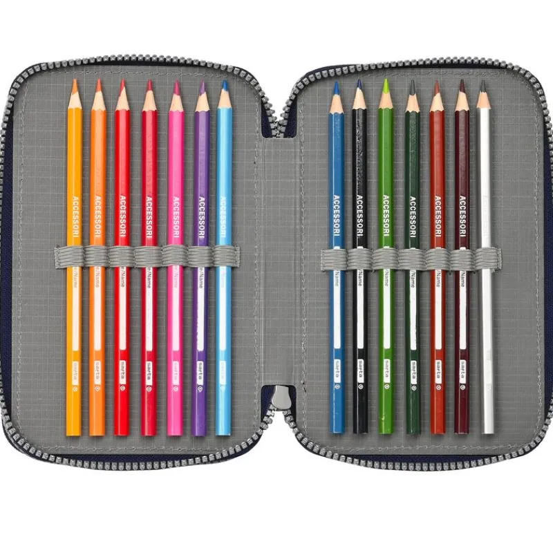 SAFTA Escolar|Super Mario Plumier Triple 36 Piezas