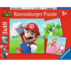 RAVENSBURGER Super Mario Puzzle 3x49 Piezas- Puzzles Y Construcciones