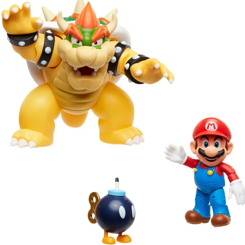 GLOP GAME Super Mario Set Mario vs Bowser- Figuras Videojuegos|Figuras Y Figuras De Acción