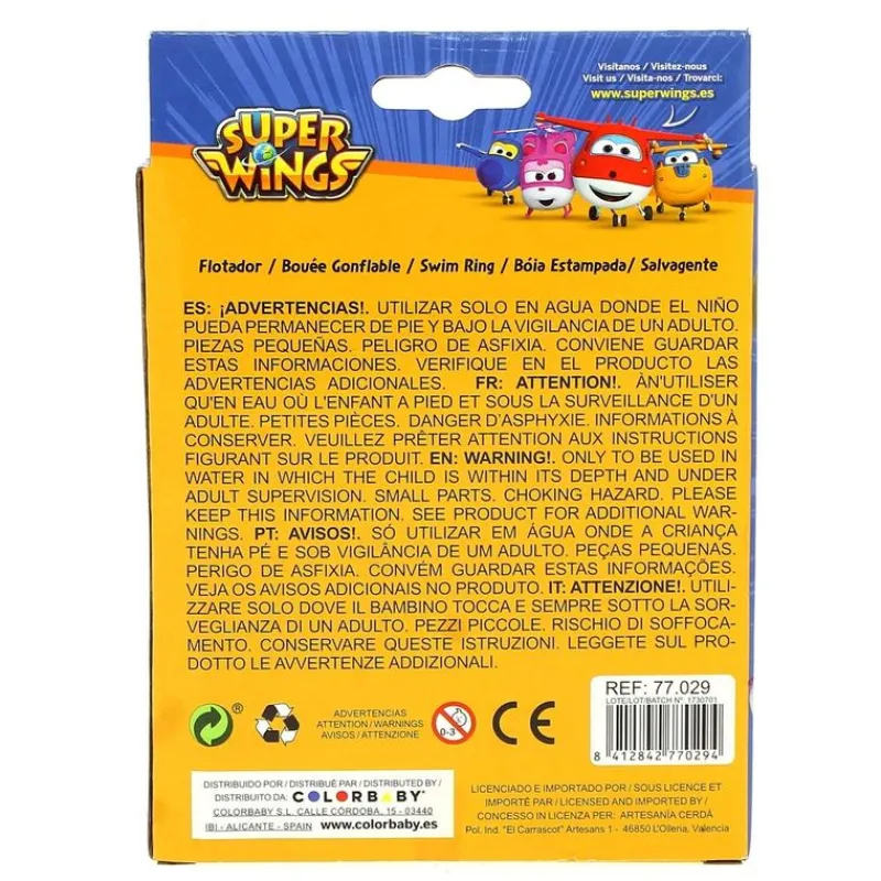 COLOR BABY Super Wings Flotador- Aire Libre