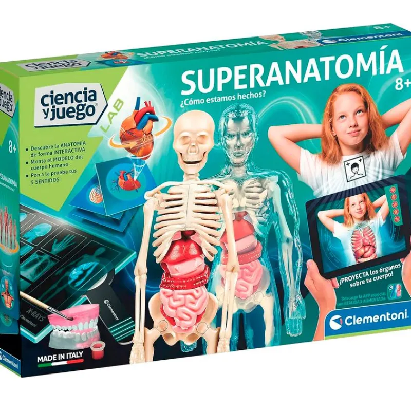CLEMENTONI Superanatomía- Juegos Y Juguetes Educativos