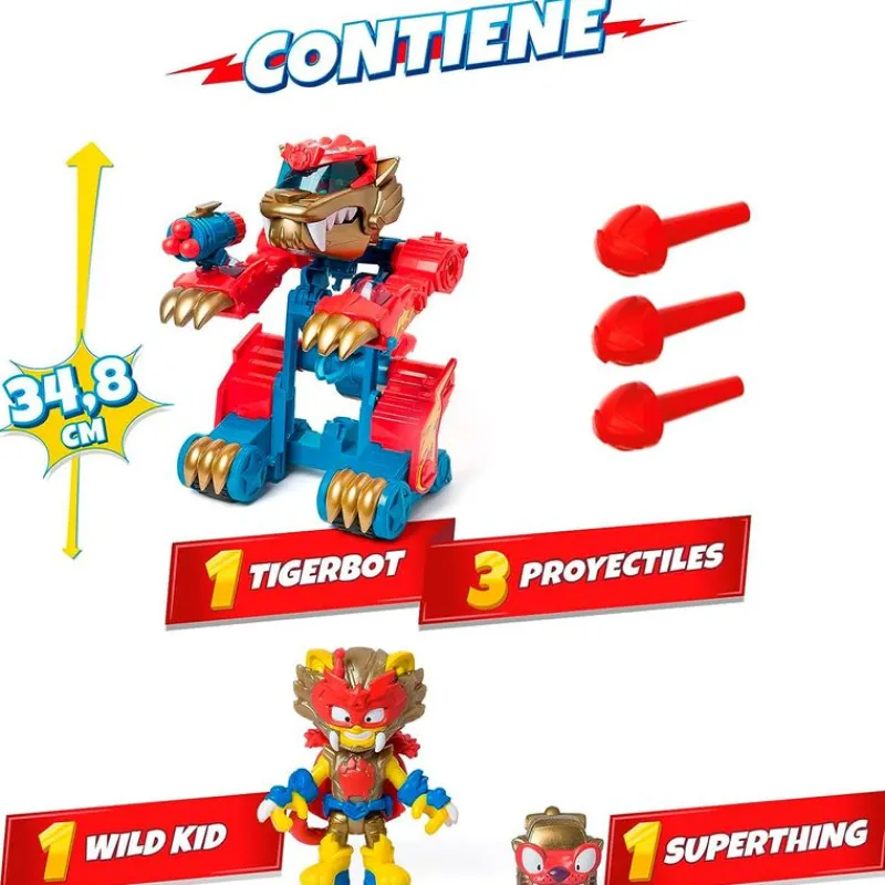 MAGIC BOX Figuras Y Figuras De Acción|Superthings Wild Tigerbot