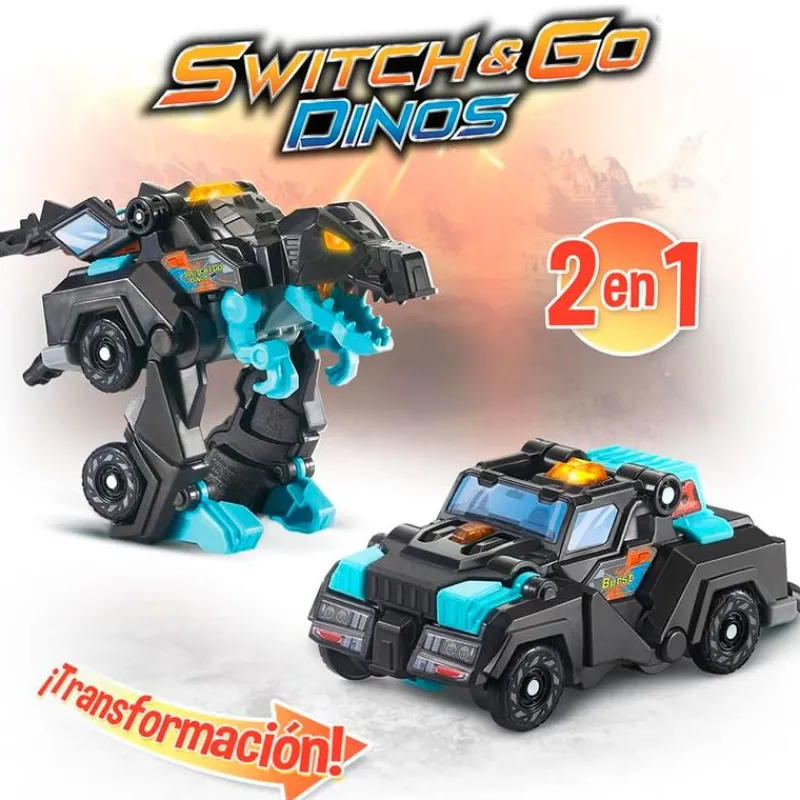 VTECH Switch&Go Dinos OneClick Tango el T-Rex- Vehículos, Trenes Y Parkings|Figuras Y Figuras De Acción