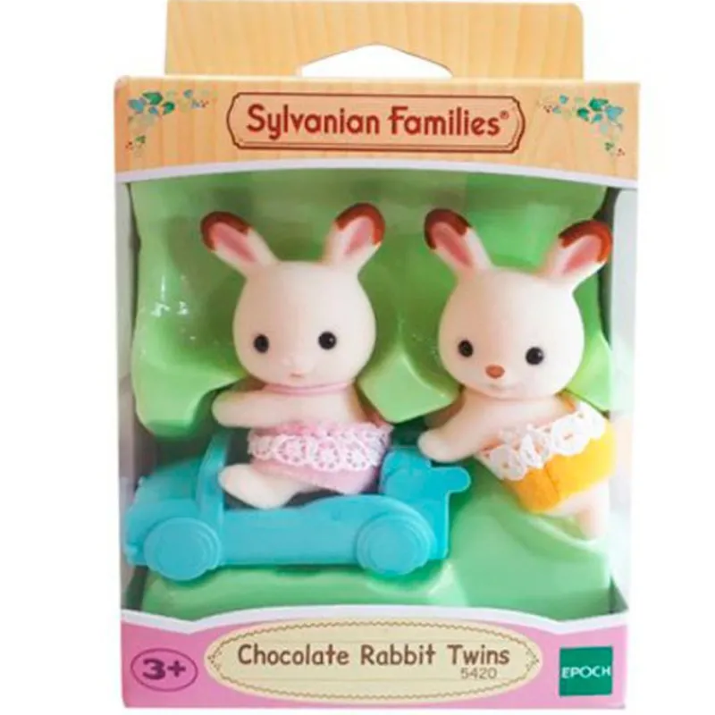 EPOCH Sylvanian Families Gemelos Conejo Chocolate- Muñecas
