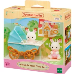EPOCH Sylvanian Families Mellizos Conejo Chocolate- Muñecas