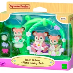 EPOCH Sylvanian Families Pack Columpio Familia Ciervo- Muñecas